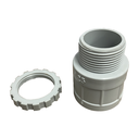Conduit Plain to Screwed Adaptor 25mm with Lock Ring