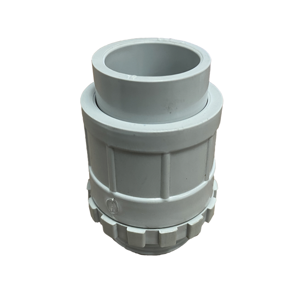 Conduit Plain to Screwed Adaptor 25mm with Lock Ring