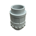 Conduit Plain to Screwed Adaptor 25mm with Lock Ring