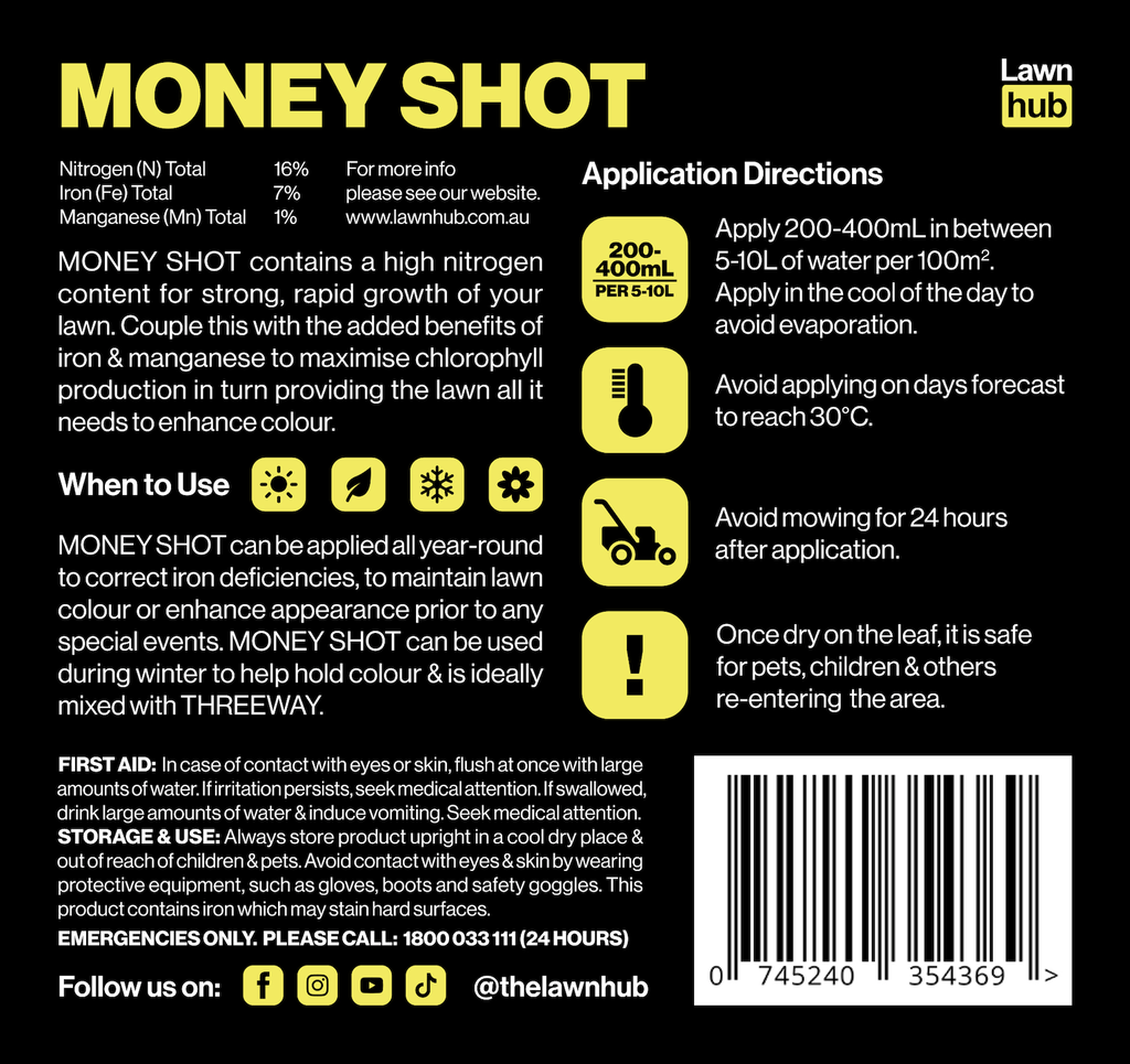 Lawnhub Money Shot 1L Lawn Fertiliser
