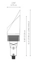 Hunter FX Luminaire NP LED Up Light 9W RBG-W Black