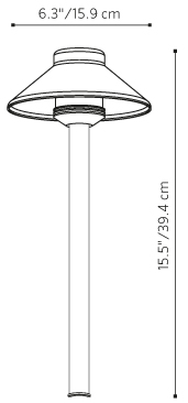 Hunter FX Luminaire JS LED Area Light 1.9W Black