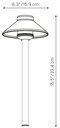 Hunter FX Luminaire JS LED Area Light 1.9W Black