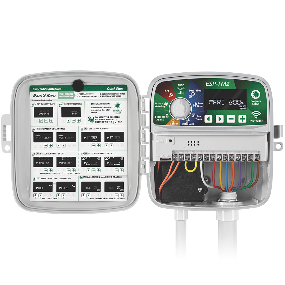Rain Bird ESP-TM2 8 Station Outdoor Controller WIFI LNK Ready - Door Open