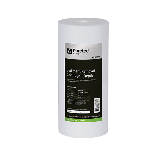 Puretec 10" x 4.5" Melt Blown Sediment Cartridge 5 Micron MB05LD1