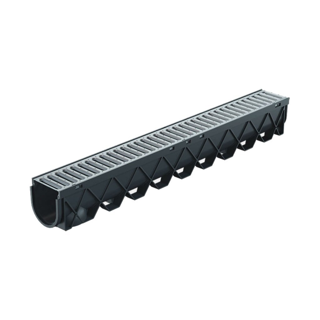 Reln Storm Drain 100mm x 1m Stainless Steel