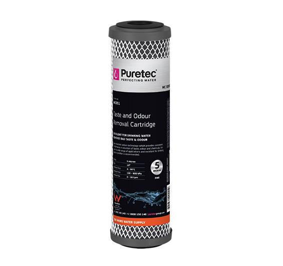 Puretec 10" x 2.5" Moulded Carbon Cartridge MC051