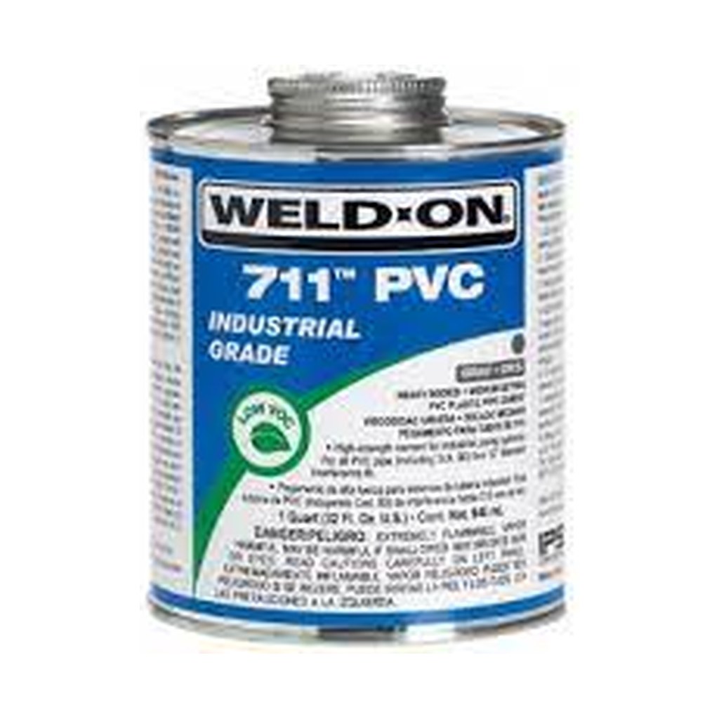 Weld-On 711-946 PVC Glue Grey Heavy Bodied 946ml