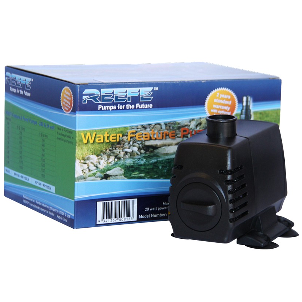 Reefe RP1500 Pond Pump 240V 1500 L/H 10m Cable
