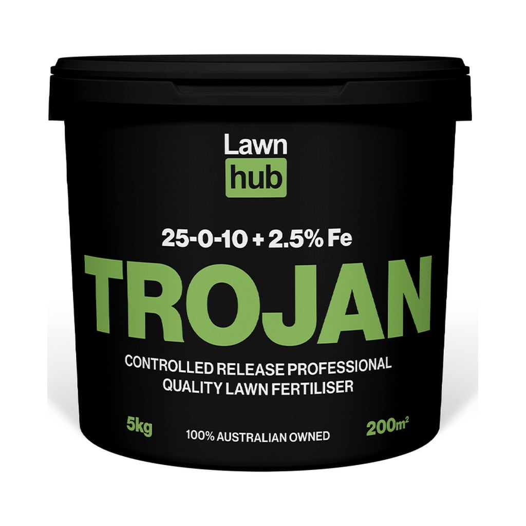 Lawnhub Trojan 25:0:10+2.5% 5kg Lawn Fertiliser