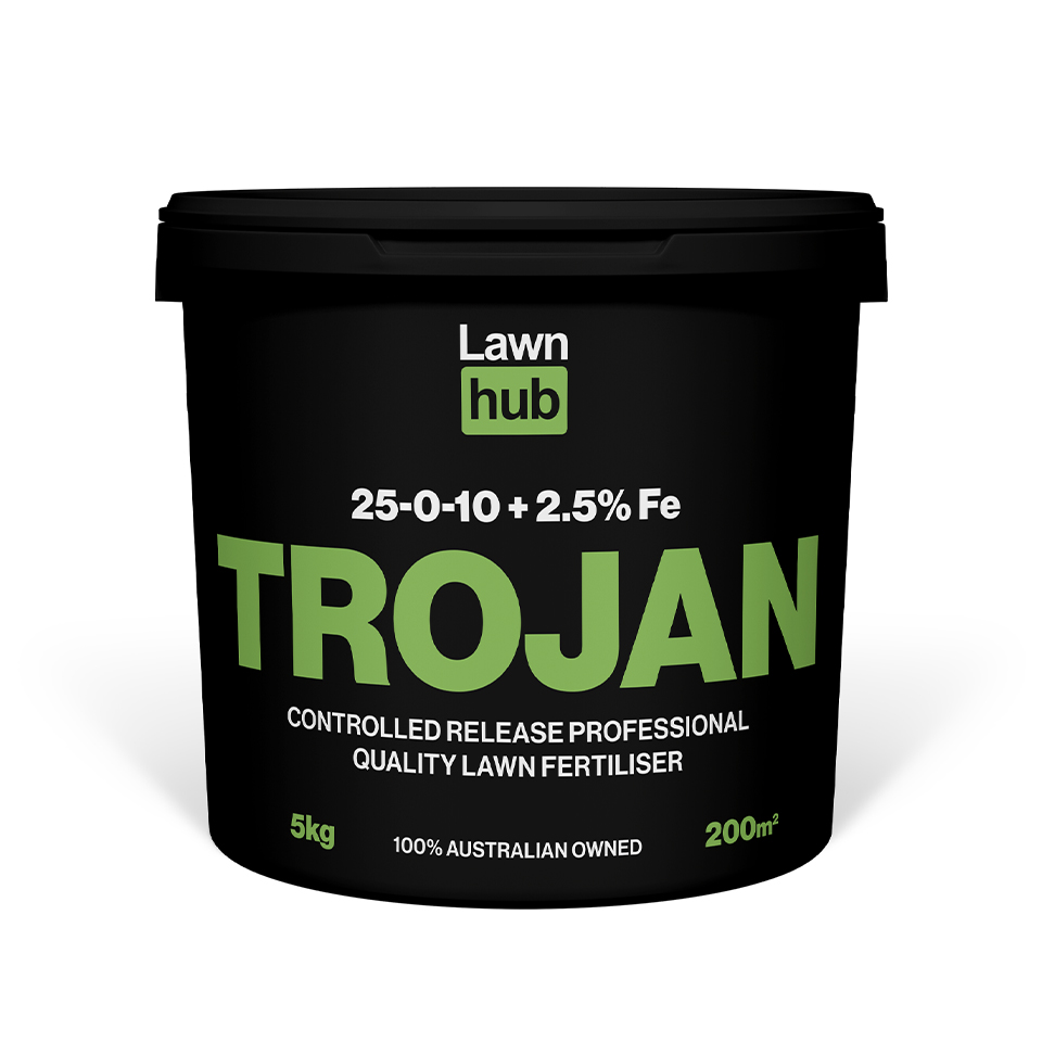 Lawnhub Trojan 25:0:10+2.5% 5kg Lawn Fertiliser