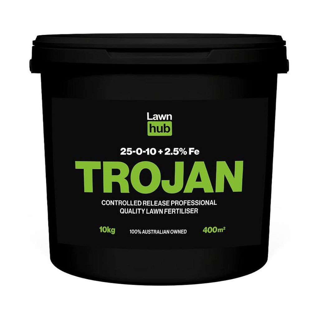 Lawnhub Trojan 25:0:10+2.5% 10kg Lawn Fertiliser
