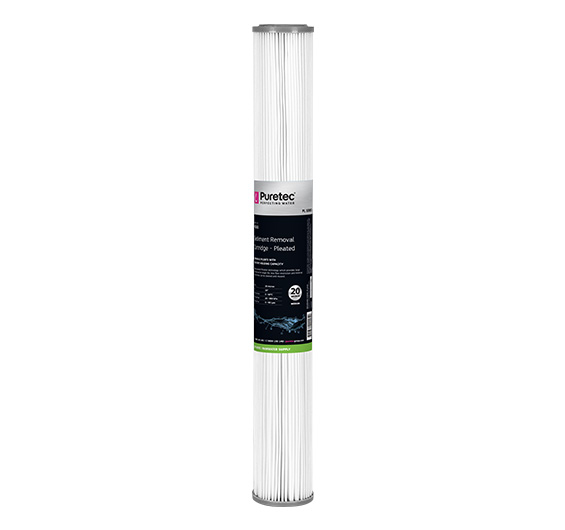Puretec 20" x 2.5" Pleated Sediment Cartridge PL202