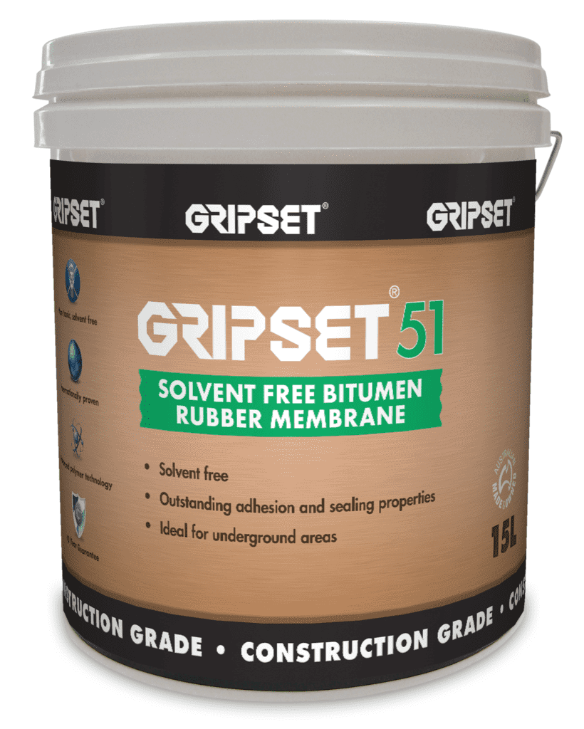 Gripset 51 Bitumen Rubber 15kg Bucket