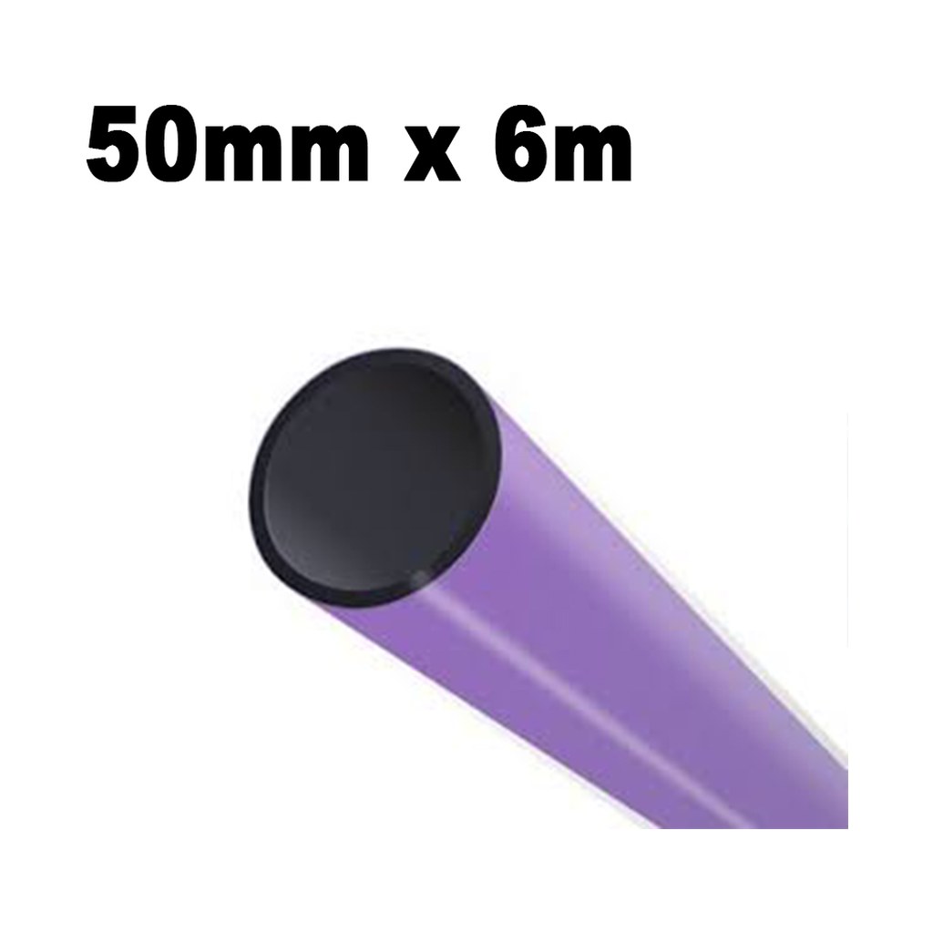 Purple Jacket HD PE100 50mm x 6m Length PN12.5
