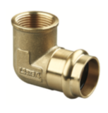 Copper Press Female Elbow Brass 15mm x 15mmFI