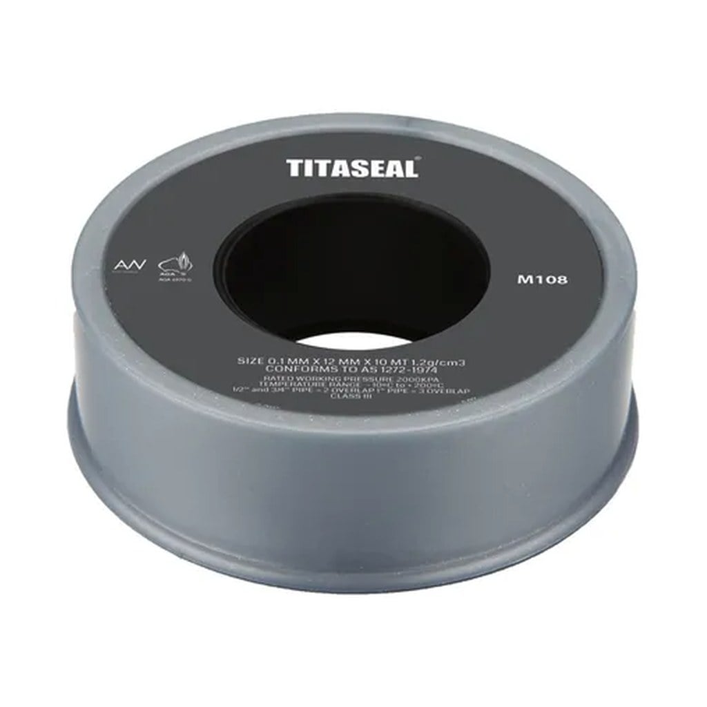 Threadseal Teflon 12mm x 10m Grey