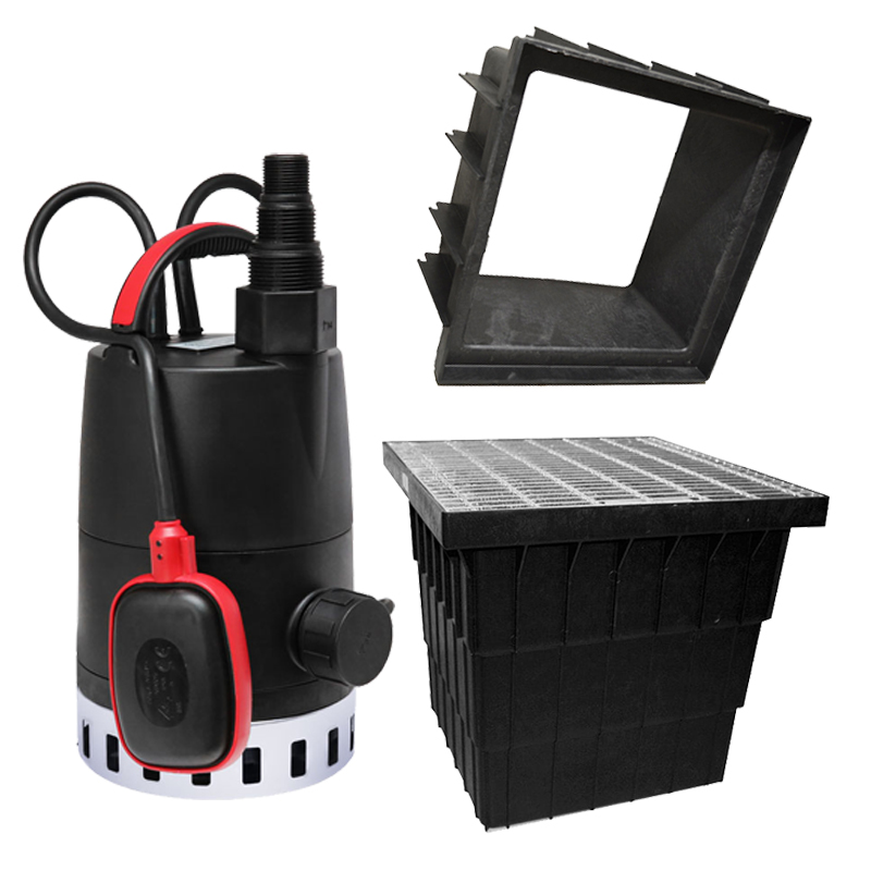 Sump & Single Pump Kit 600x900 + Grundfos CC9