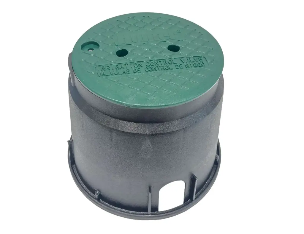 HUNTER Valve Box Round 10" Green Lid 
