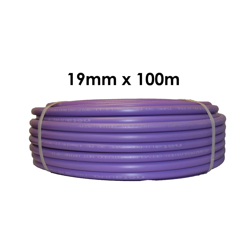 Poly Pipe 19mm x 100m Lilac LD