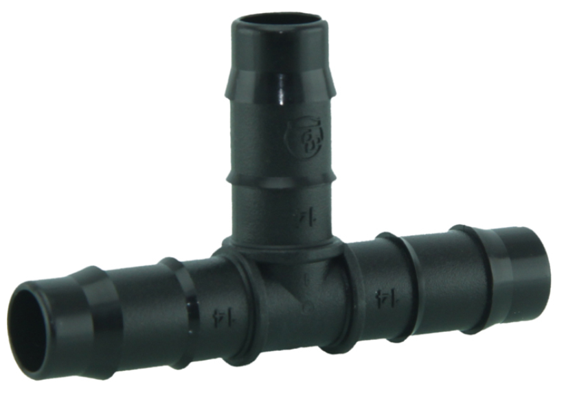 DBT 14mm Double Barb Tee