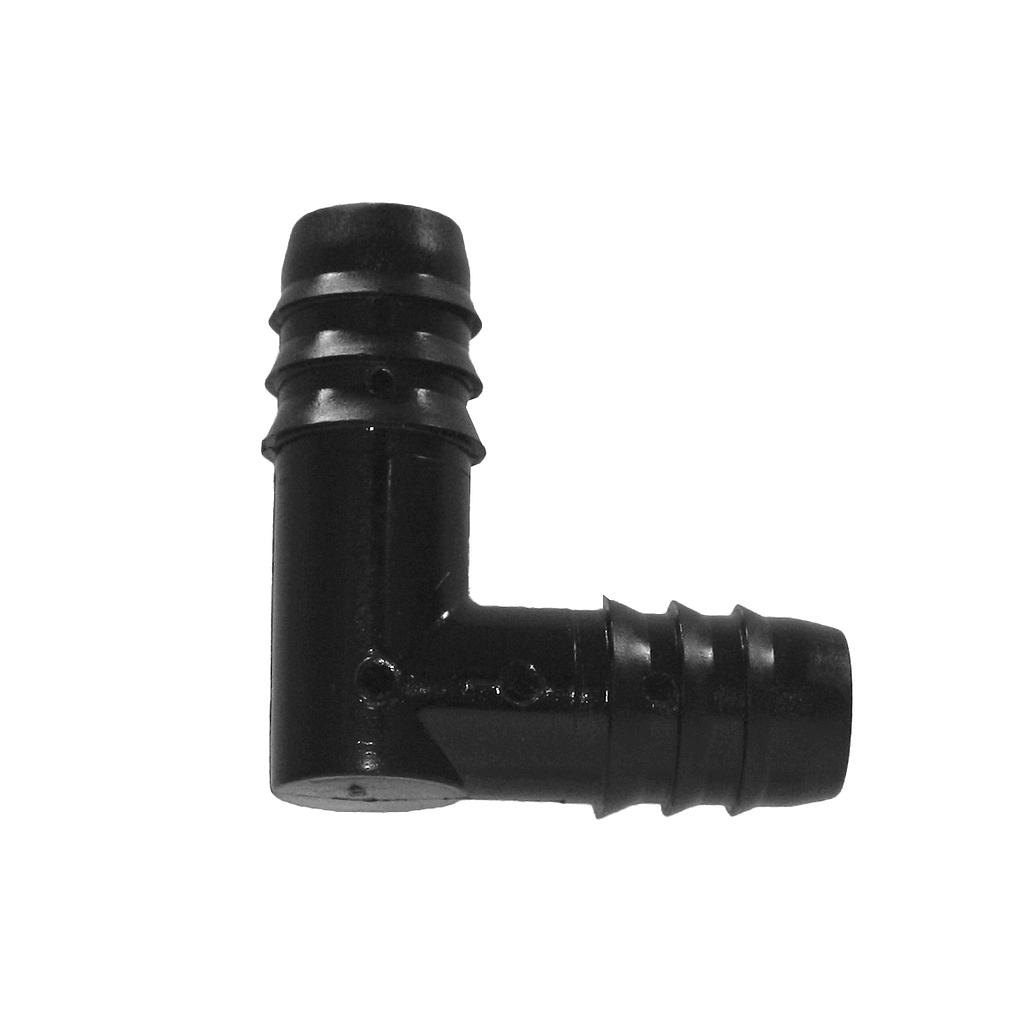 E16N 16mm Triple Barb Poly Elbow