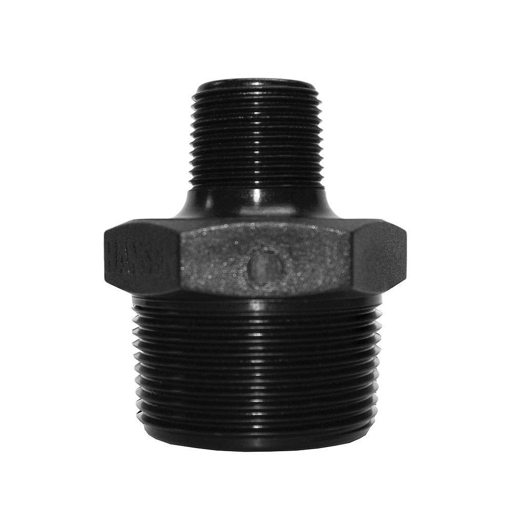 Poly Nipple Screwed 40mmx20mm