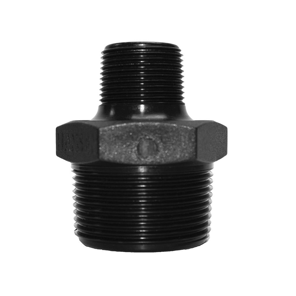 Poly Nipple Screwed 40mmx25mm