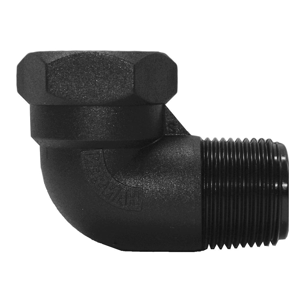Poly Elbow Screwed MxF 50mm