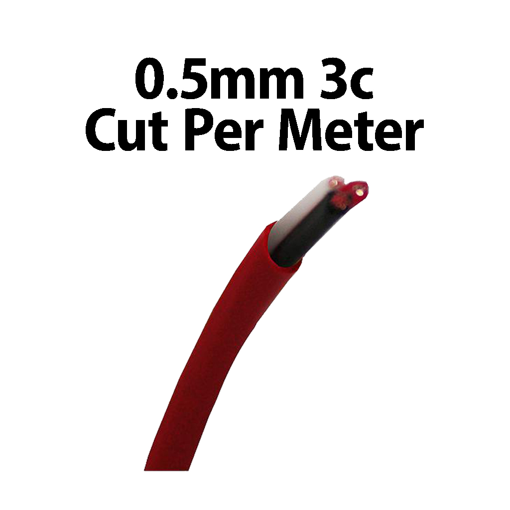 Wire Multicore 0.5mm 3C Cut Per Meter