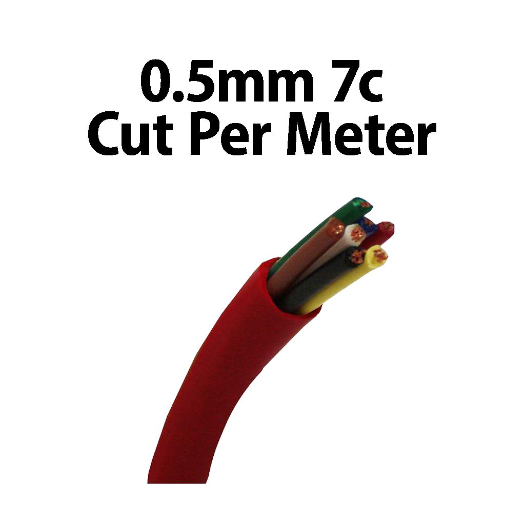 Wire Multicore 0.5mm 7C Cut Per Meter