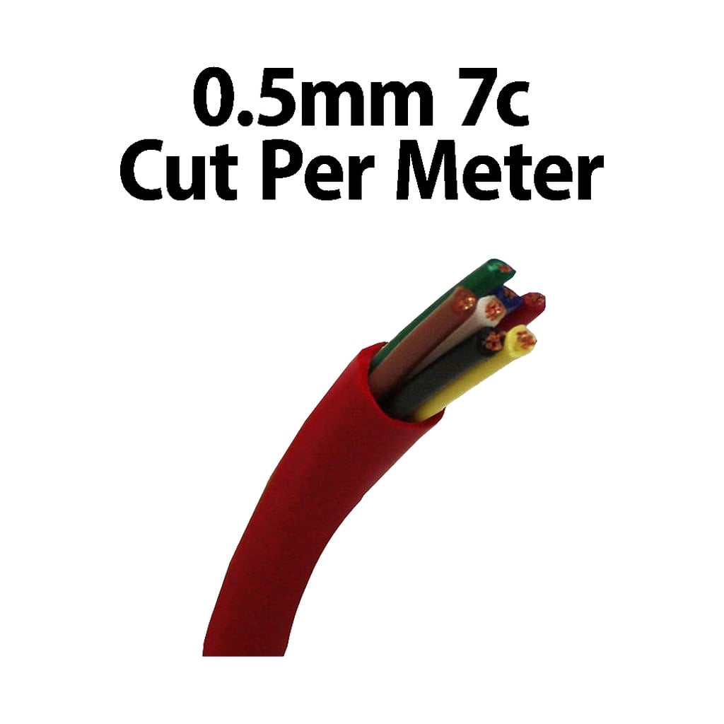 Wire Multicore 0.5mm 7C Cut Per Meter