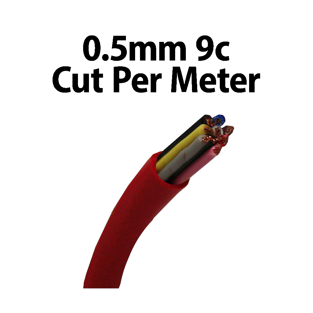 Wire Multicore 0.5mm 9C Cut Per Meter