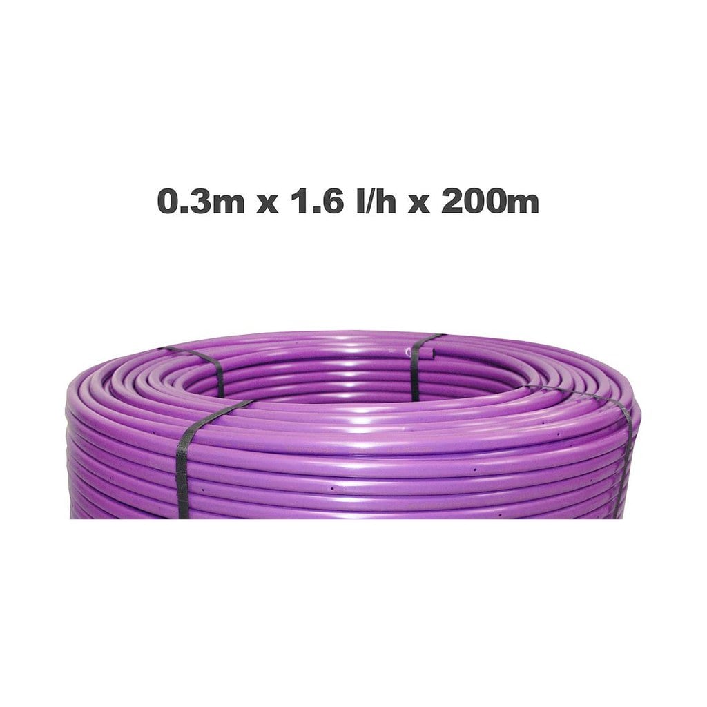 Netafim Techline AS 0.3m 1.6LPH 200m Purple