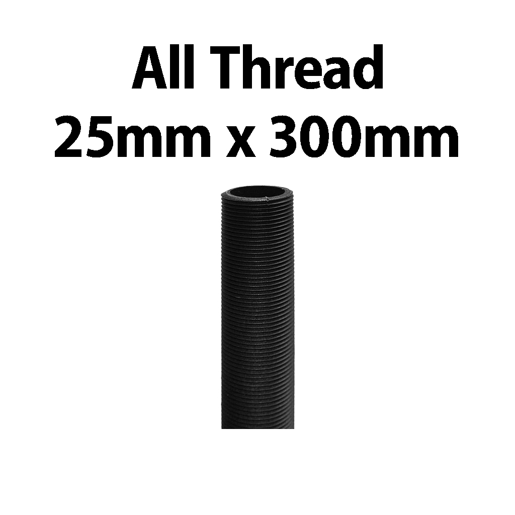 All Thread Riser 25mm x 300mm