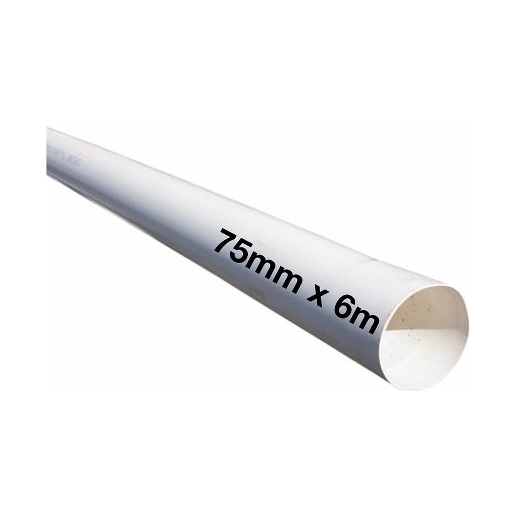 Stormwater Pipe 75mm x 6m