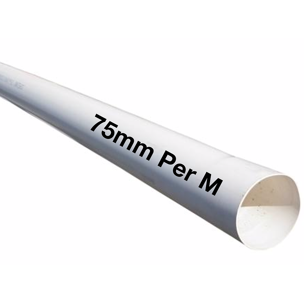 Stormwater Pipe 75mm Per Meter