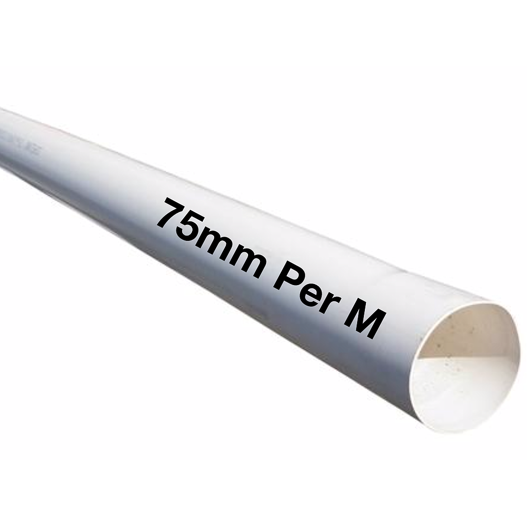 Stormwater Pipe 75mm Per Meter