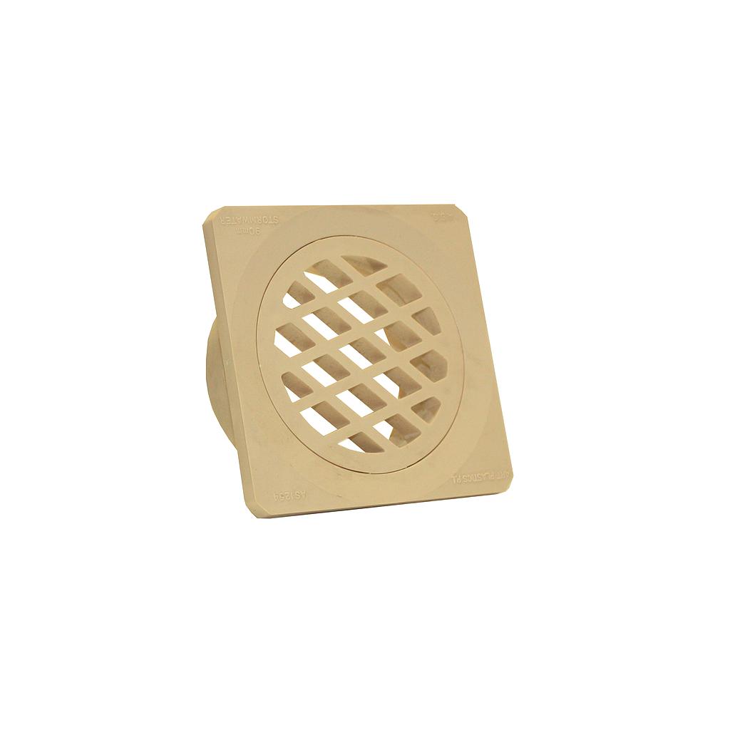 Grate Stormwater 90mm Square Sandstone
