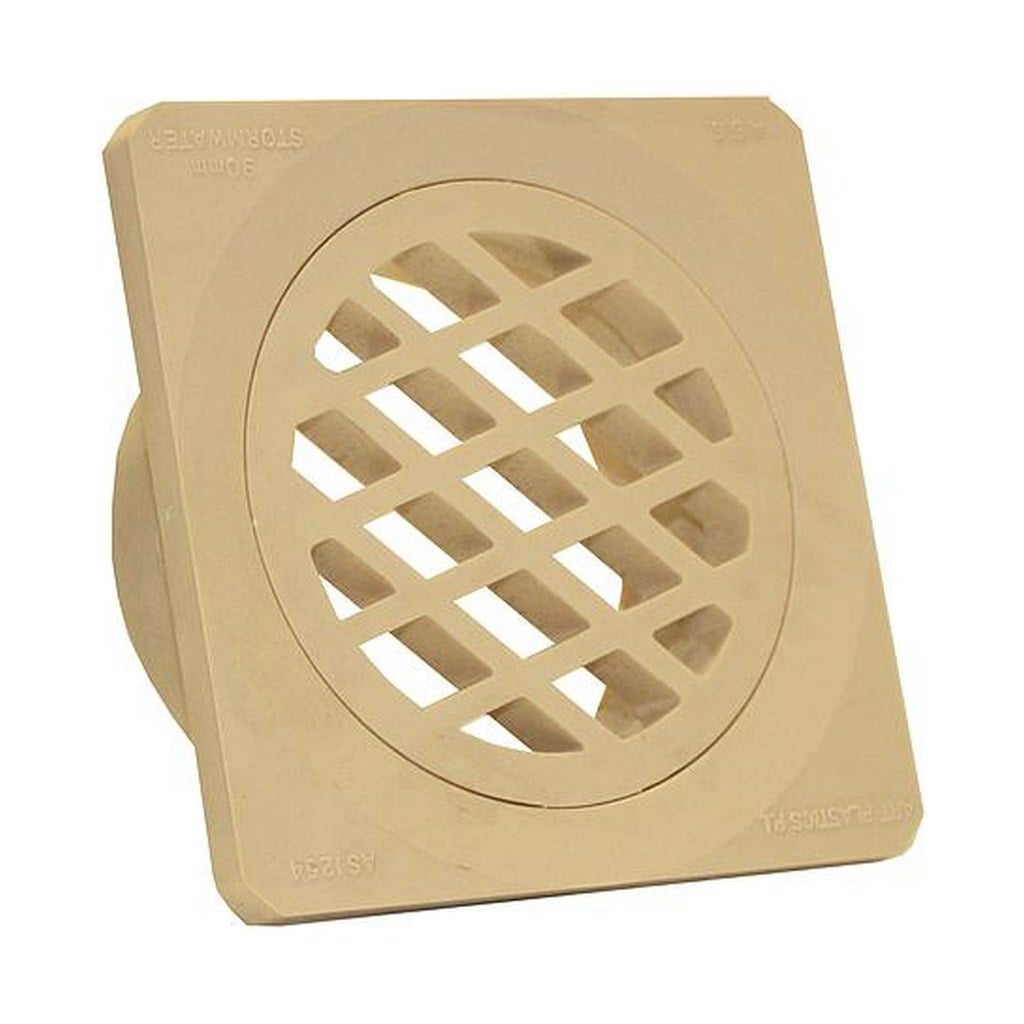 Grate Stormwater 90mm Square Sandstone