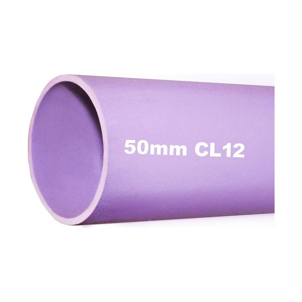 PVC Pipe CL12 50mm x 6m Lilac