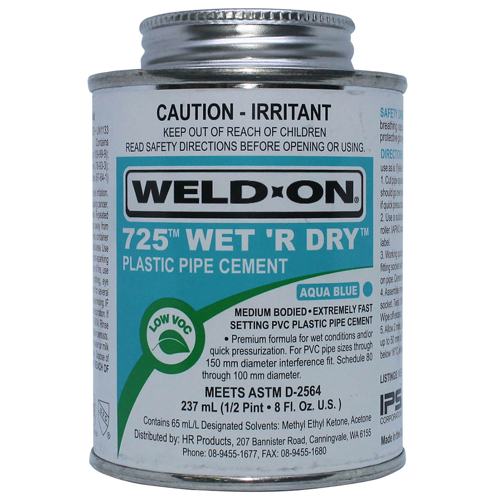 Weld-On 725 Wet R Dry 237ml