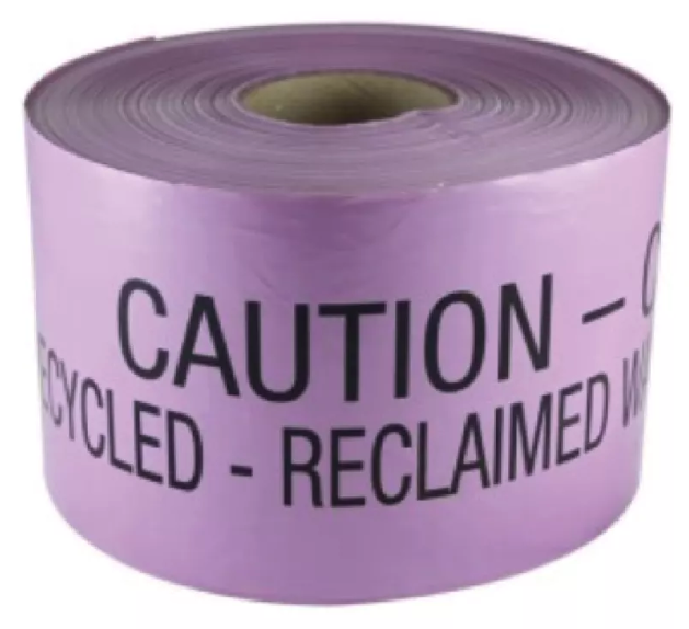 Tape Detection 100mm x 100m Lilac