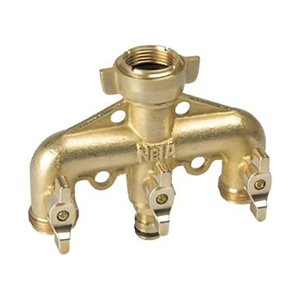 Neta Tap Adaptor Brass 3 Way