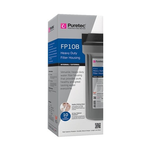 Puretec Filter Housing Kit Grey 10" x 3/4" Inc. Bracket FP10B
