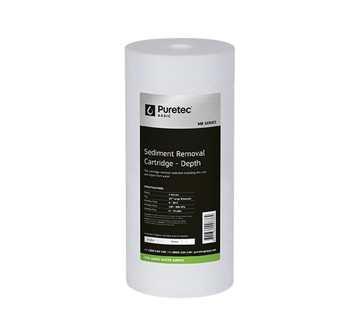 Puretec 10" x 4.5" Melt Blown Sediment Cartridge 5 Micron MB05LD1