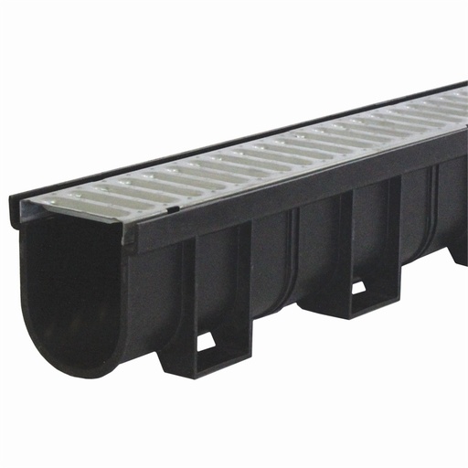 Reln Storm Drain 100mm x 3m  Galvanised Grate