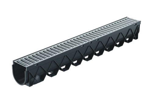 Reln Storm Drain 100mm x 1m Stainless Steel