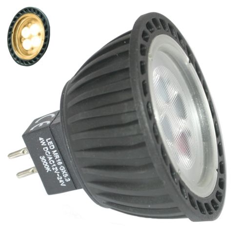 Aqualux AGL-300 MR16 WW 3W 12-24V AC/DC 40Deg Globe