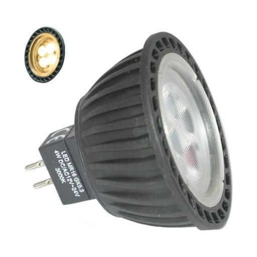Aqualux AGL-300 MR16 WW 3W 12-24V AC/DC 40Deg Globe